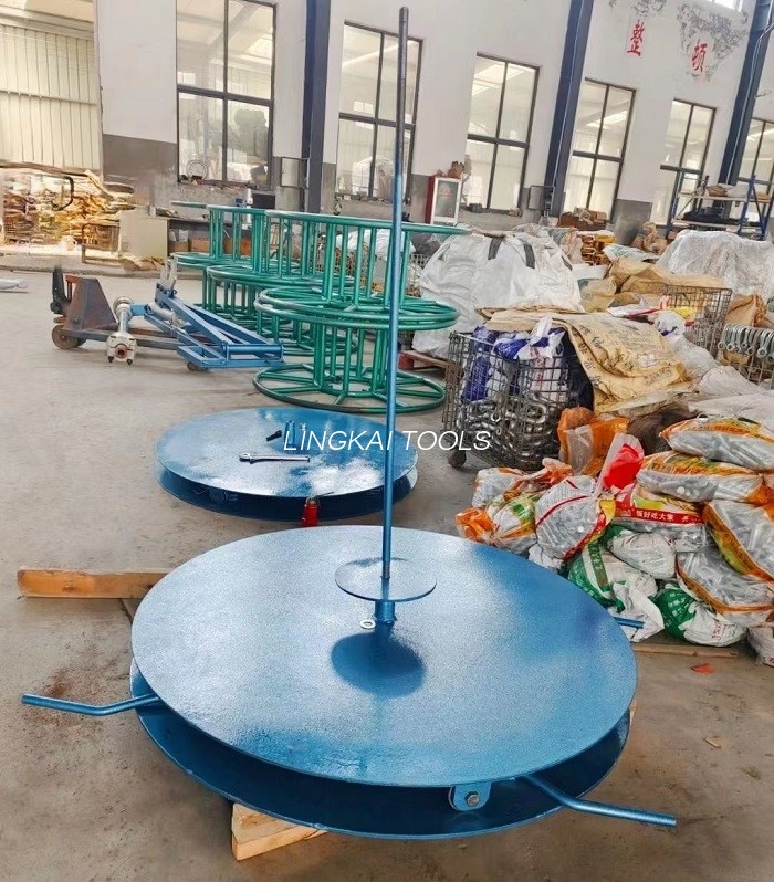 Thiết bị bàn xoay Đặt giá đỡ Loại dọc Dây cuộn Công cụ xây dựng dây đứng