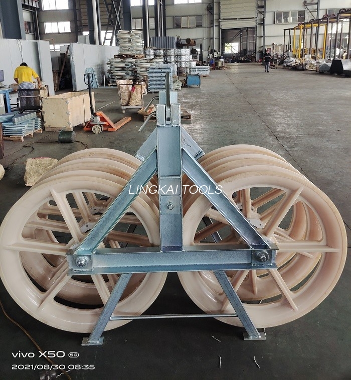 Khối ròng rọc song song để xâu chuỗi 2 hoặc 3 dây dẫn