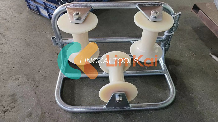 Con lăn đặt cáp hạng nặng để kéo dây Tải trọng định mức 10-20kN