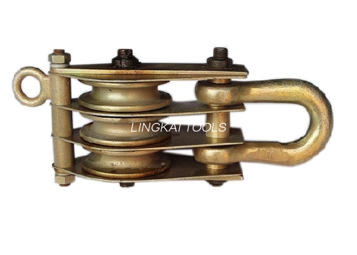 Dụng cụ lắp dựng tháp giải quyết 10KN Ba bánh thép nâng để dựng cột