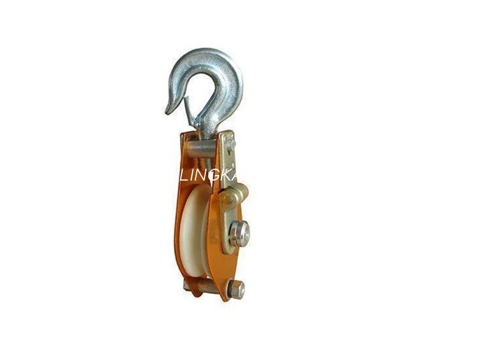 3 tấn cáp kéo ròng rọc nylon loại móc nâng khối nâng