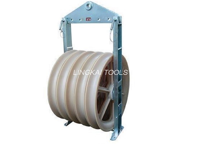 Cast Steel Cáp kéo ròng rọc ba bánh xe chuỗi cho dây dẫn