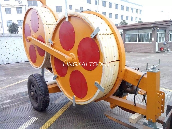Dây cáp Thiết bị xâu dây điện thủy lực Với MC Nylon Bull Wheel