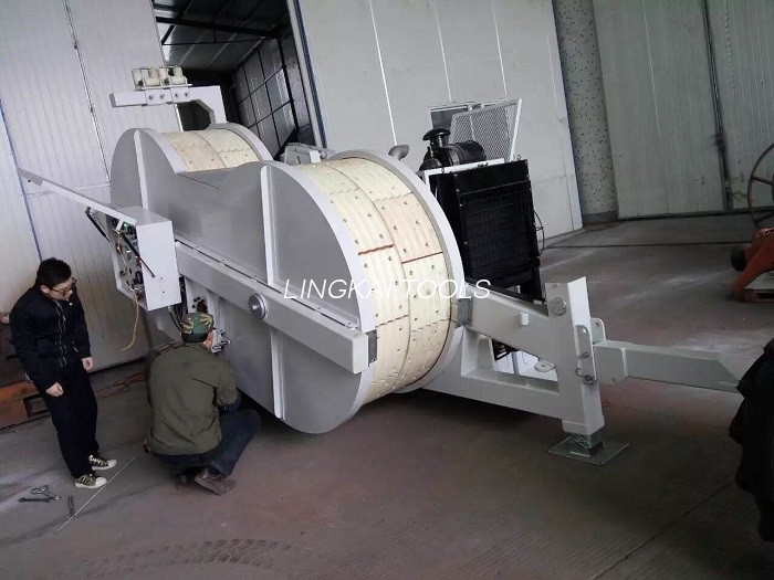 Hai gói thiết bị lắp đặt OPGW, Thiết bị căng dây trên đường dây