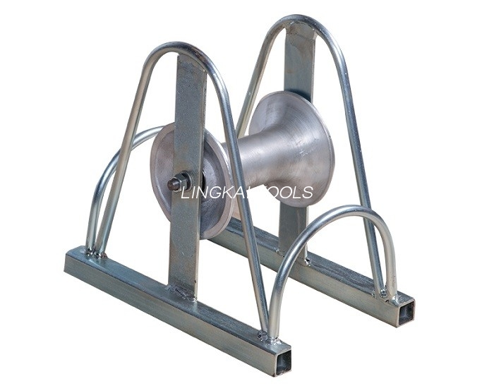 Hợp kim nhôm dây ròng rọc Loại cầu thẳng Con lăn cáp