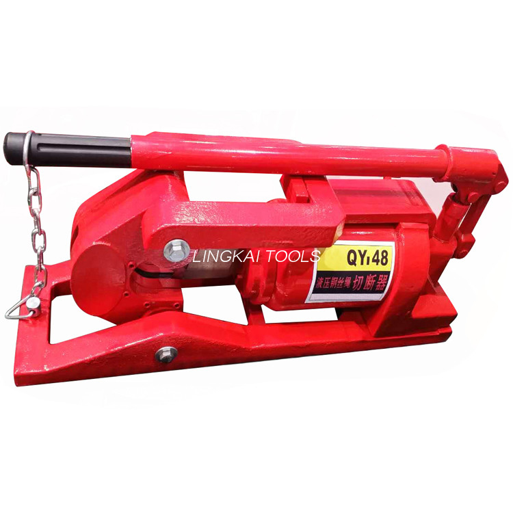 Máy cắt dây thủy lực QY48 20T / Máy cắt cáp thép Dung tích dầu 0,3L