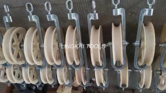 Giữ khối ròng rọc Chống nâng Ròng rọc nhả tự động để kéo dây