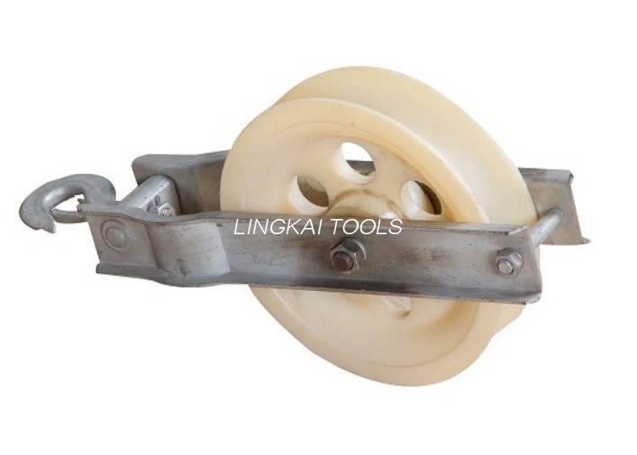 Dụng cụ lắp đặt tháp 15-60 Kn MC Nylon Ròng rọc dây dẫn đơn