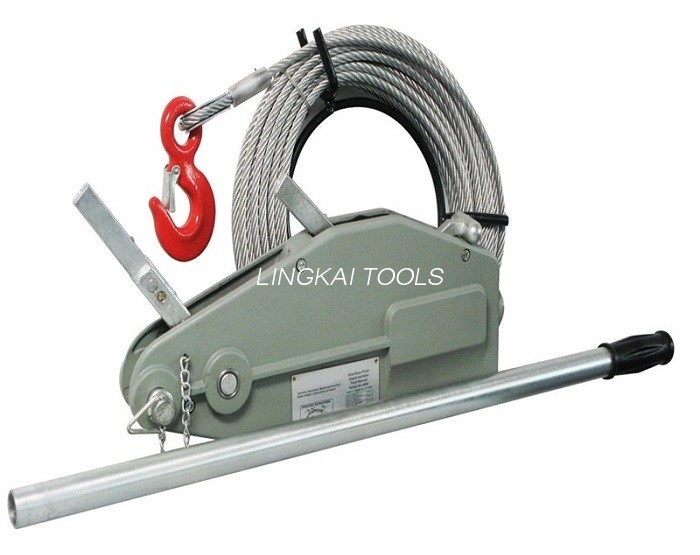 Máy tời kéo cáp thủ công 4 T / Tời Tirfor với dây cáp 20M