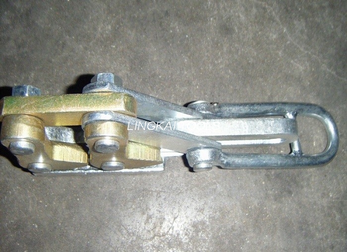 Dụng cụ kẹp dây thép 25-50GJ SKDS / 10 KN Dual Cam Earth Steel Cable Gripper