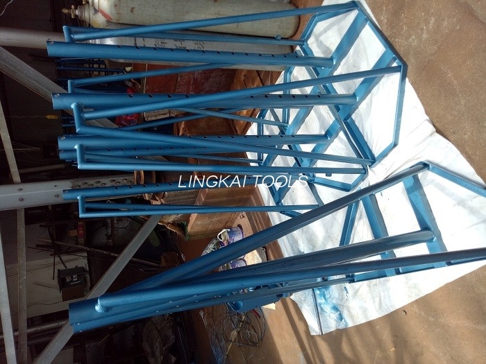 Thiết bị sản xuất cáp đứng cuộn dây thủy lực 5 - 10 tấn có bánh xe