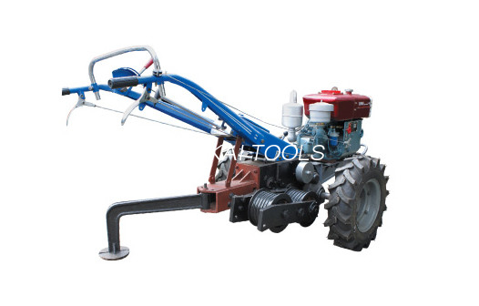 Cáp nặng 5 tấn Diesel Kéo Máy kéo đi bộ Tời Vận hành dễ dàng