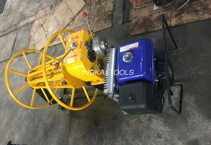 Máy xâu dây động cơ diesel 3 tấn, dây tời bằng dây cáp