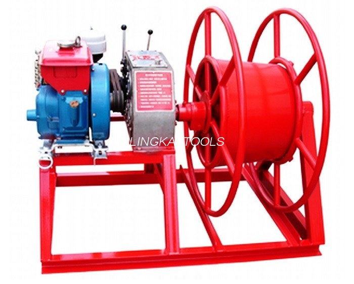 Tốc độ 3600 vòng / phút Dây tời kéo điện 5 tấn đi kèm với động cơ xăng GX160