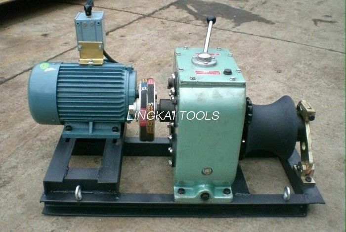 Công cụ xây dựng đường dây Máy kéo tời cáp 3 tấn với động cơ điện 3KW