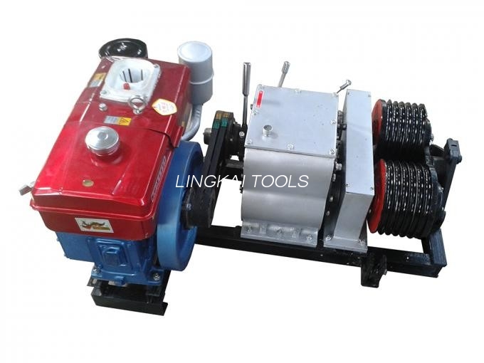 Tời kéo cáp chạy bằng xăng Tời trống cáp có hai trống JJM-5SQ