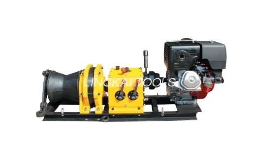 Máy kéo tời cáp truyền động trục nhanh chóng bằng động cơ xăng Honda GX390 13HP