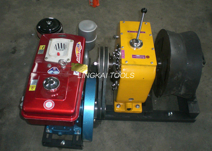 Lực kéo nhanh 4T Tời chạy bằng động cơ diesel / Thiết bị kéo cáp Liting / Palăng