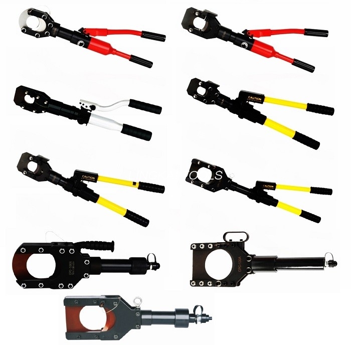 Máy cắt cáp công cụ uốn thủy lực đột quỵ 85mm để cắt cáp Cu / Al Amoured tối đa 85mm