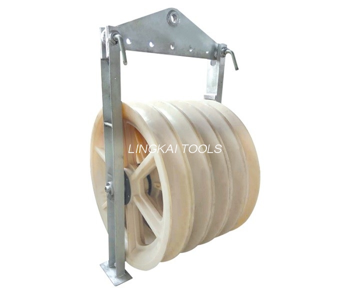 Công cụ đường dây truyền tải Thiết bị kéo cáp Khối đường dây tải trọng định mức 6T