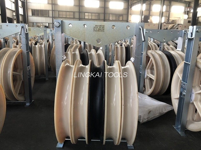 Ròng rọc dây nylon 40KN MC Ròng rọc dây dẫn đi kèm cho đường dây truyền tải