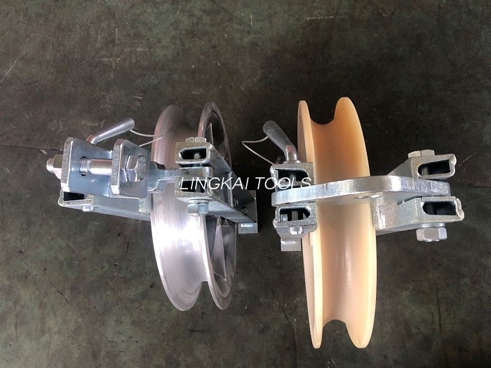 Sheave Hook Cable Con lăn ròng rọc Hợp kim nhôm nylon Khối dây đơn
